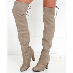 Steve Madden Women's Gorgeous Boot in Taupe Size 10